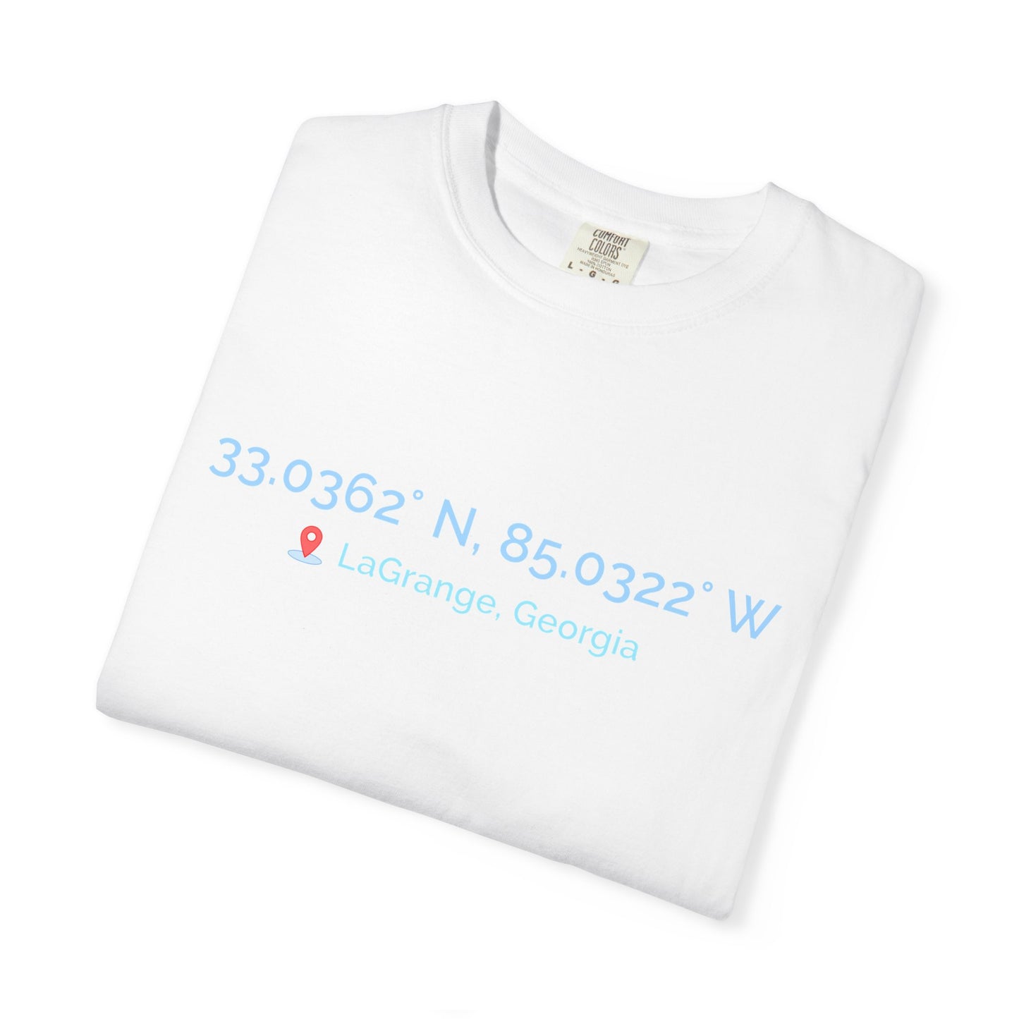 Downtown LaGrange - GPS/QR CODE Blue - T-Shirt