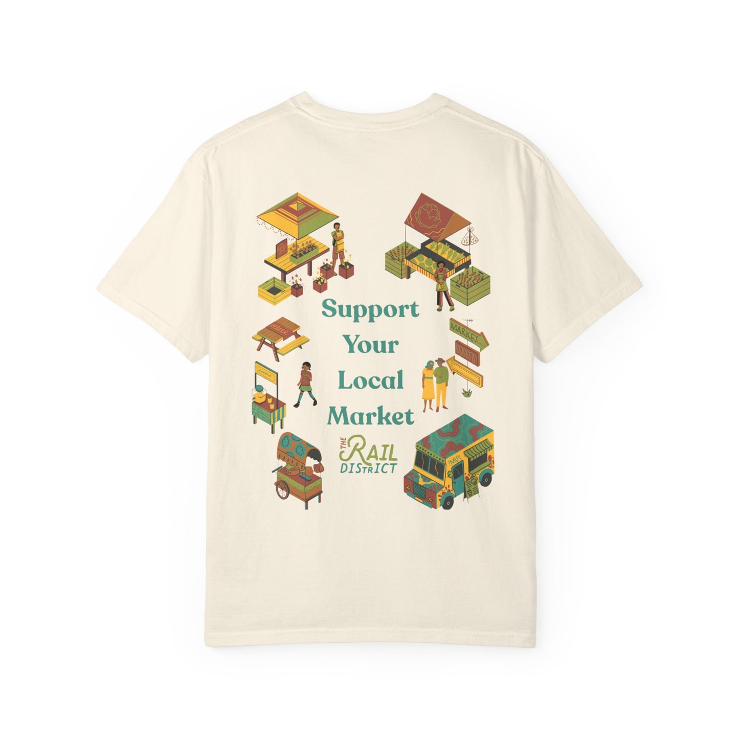 Support Your Local Market - Market at Rail District- Unisex T-Shirt