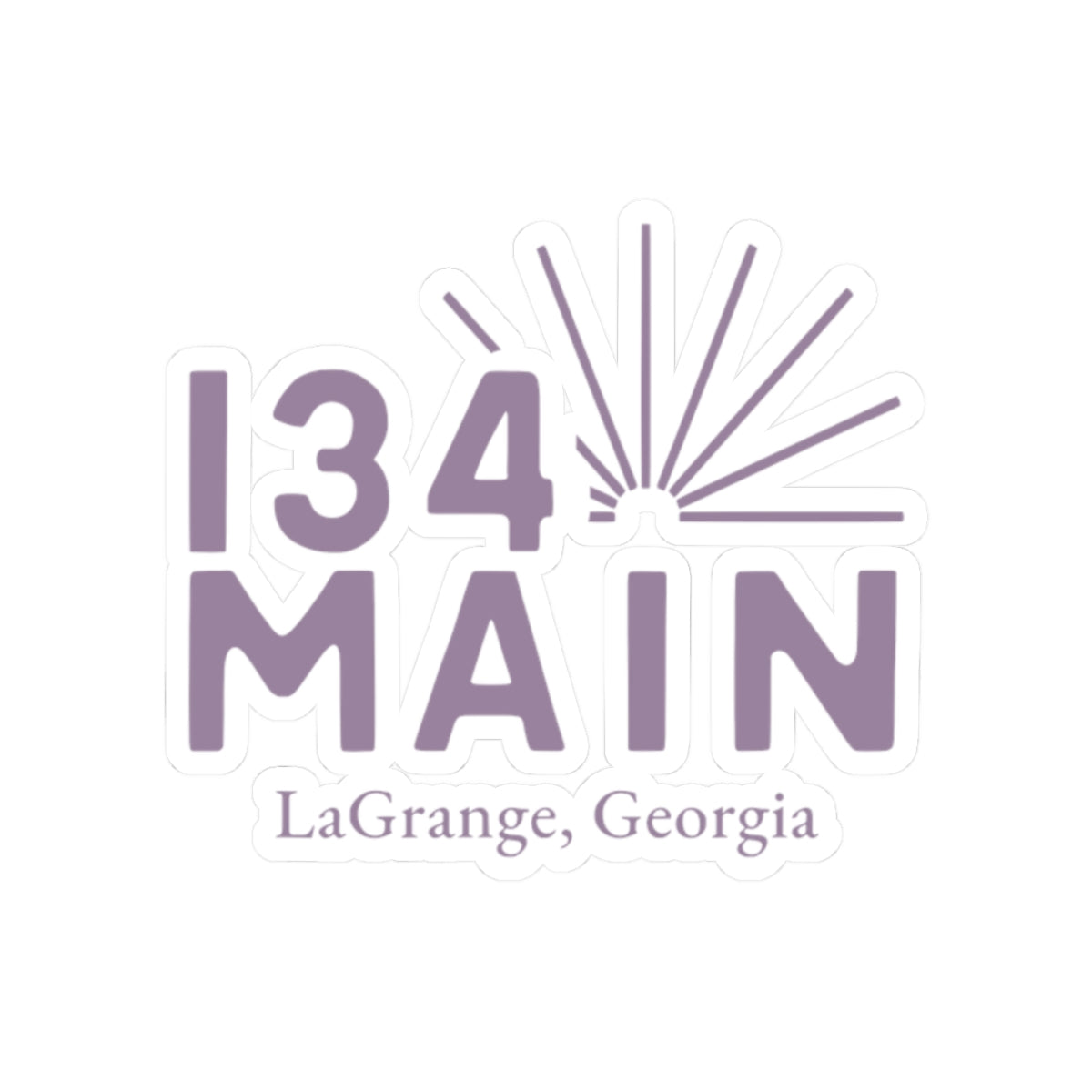 134 MAIN LaGrange Georgia Kiss-Cut Stickers - Stylish Vinyl Decals for Personalization & Gifting