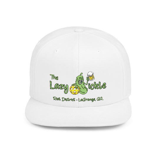 The Lazy Pickle Flat Bill Snapback Hat - Pickleball