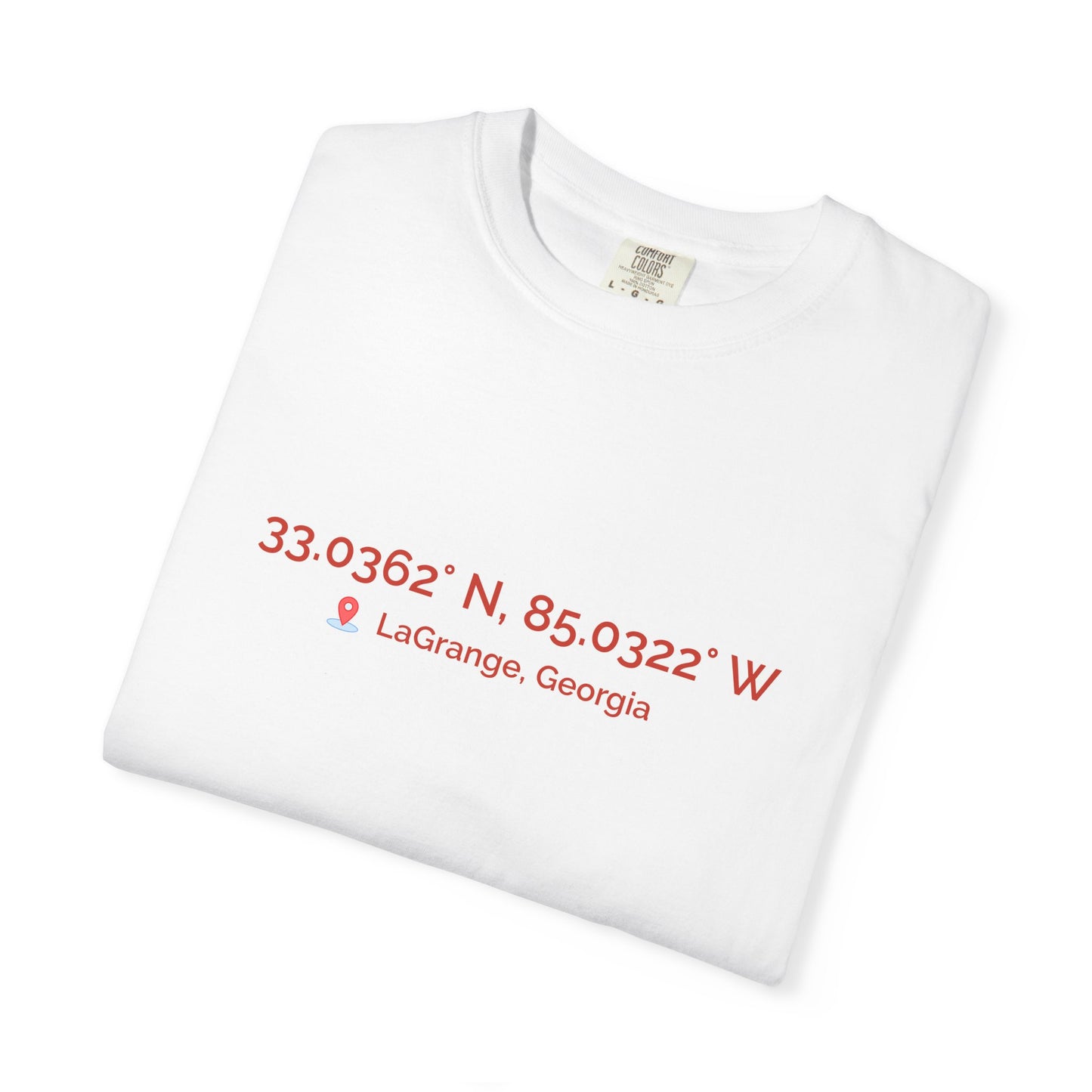 Downtown LaGrange - GPS/QR CODE Red - T-Shirt