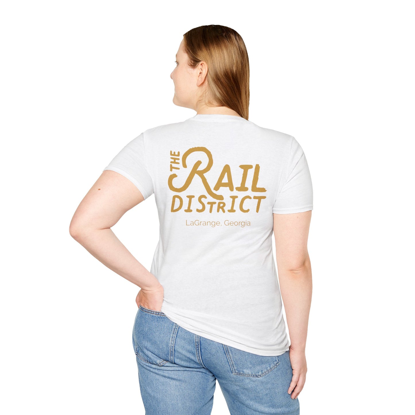 Rail District Unisex T-Shirt, Vintage Style Tee, Georgia Souvenir Shirt, Casual Wear, Gift for Friends and Family